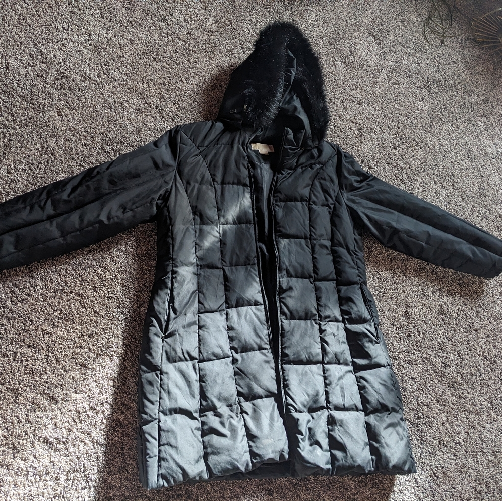 Women's Michael Kors hooded puffer coat